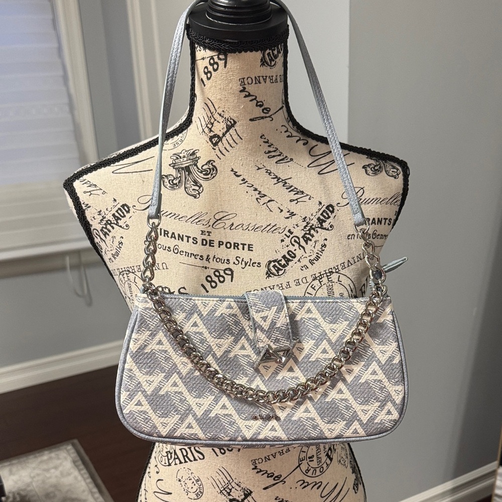 Elegant Gray Patterned Women's Bag